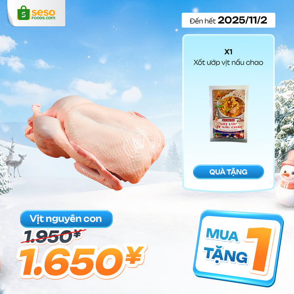 Vịt nguyên con  - Tặng 1 Xốt ướp vịt nấu chao