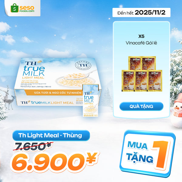 TH Light Meal Thùng 48 hộp (Tặng 5 gói Vinacafe)