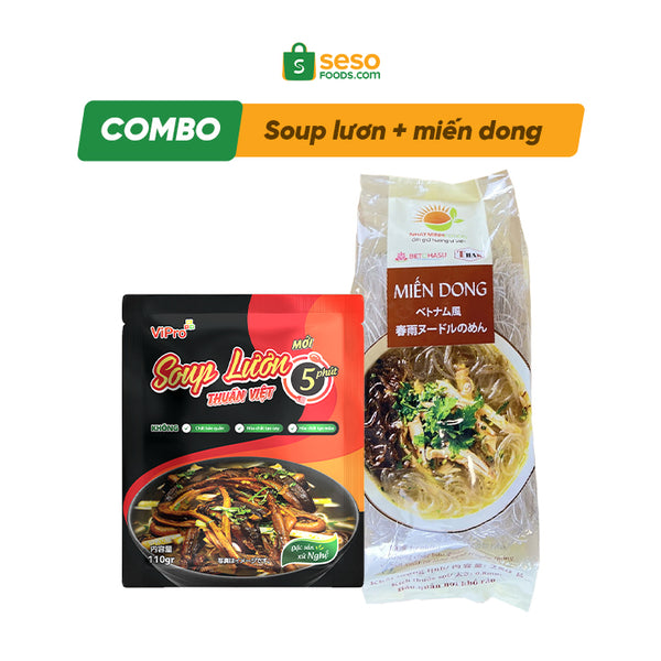 Combo 1 súp lươn Thuần Việt + 1 miến dong Nhật Minh