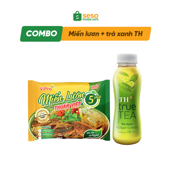 Combo 1 miến lươn Thuần Việt + 1 trà xanh TH