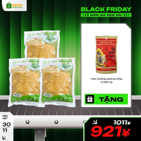 3 măng khô luộc TẶNG 1 gói hướng dương CheerTalk 40g