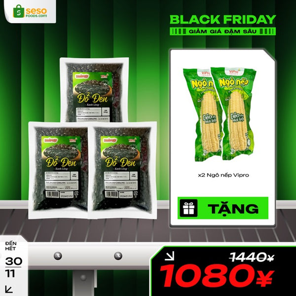 3 đậu đen xanh lòng TẶNG 2 ngô nếp Tây Bắc