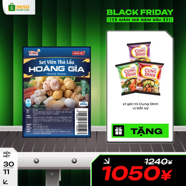 Set Viên thả lẩu Hoàng Gia - Tặng 1 gói mì Cung Đình