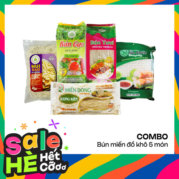 Combo đồ bún miến đồ khô 5 món