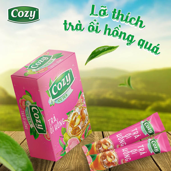 Trà Ổi Hồng hoà tan Cozy