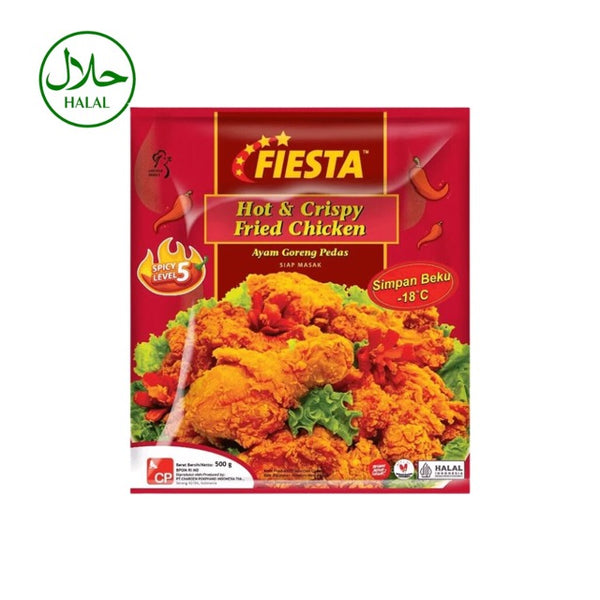 [Indo] Fiesta Hot And Crispy Fried Chicken Ayam Goreng Pedas 500g