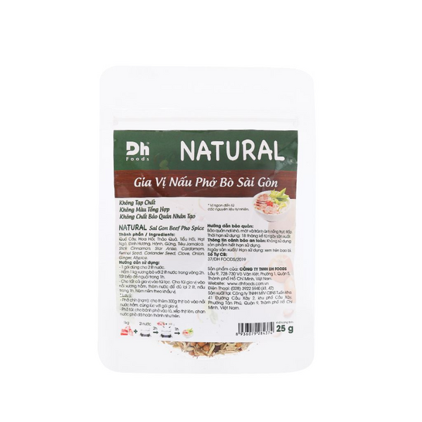 Gia vị Nấu phở bò Sài Gòn DH Foods