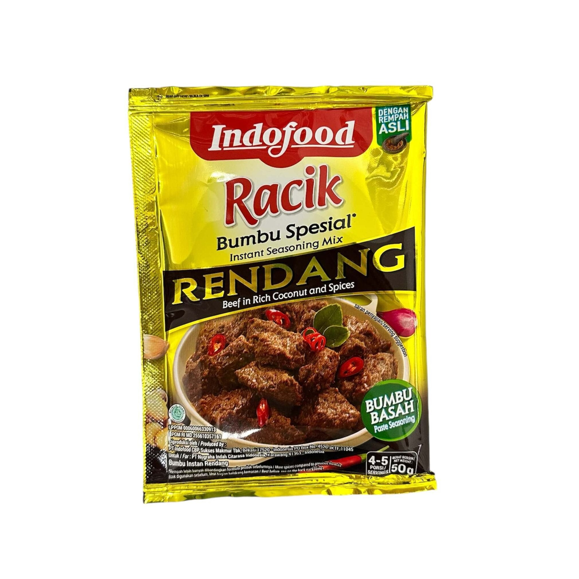Indofood Racik Bumbu Spesial Rendang 50g – Sesofoods