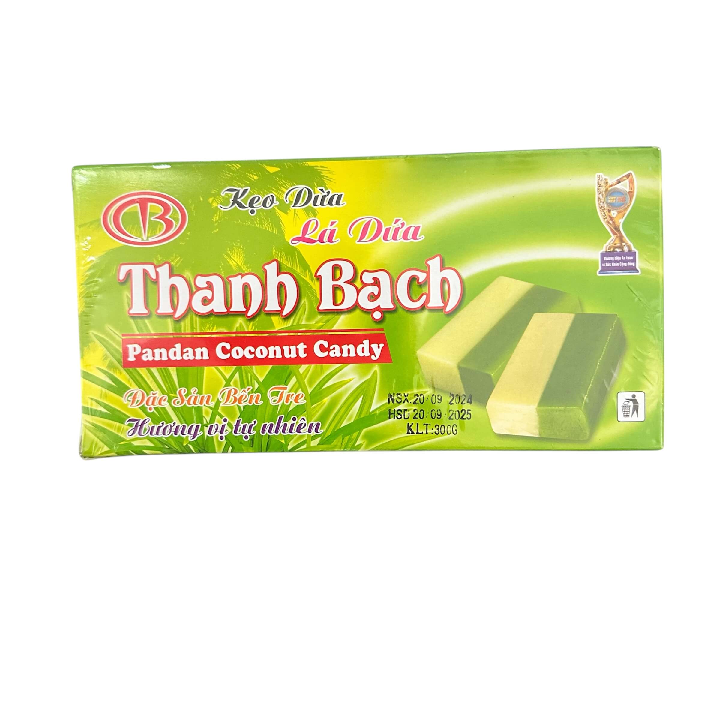 Kẹo dừa lá dứa Bến Tre - Thanh Bạch