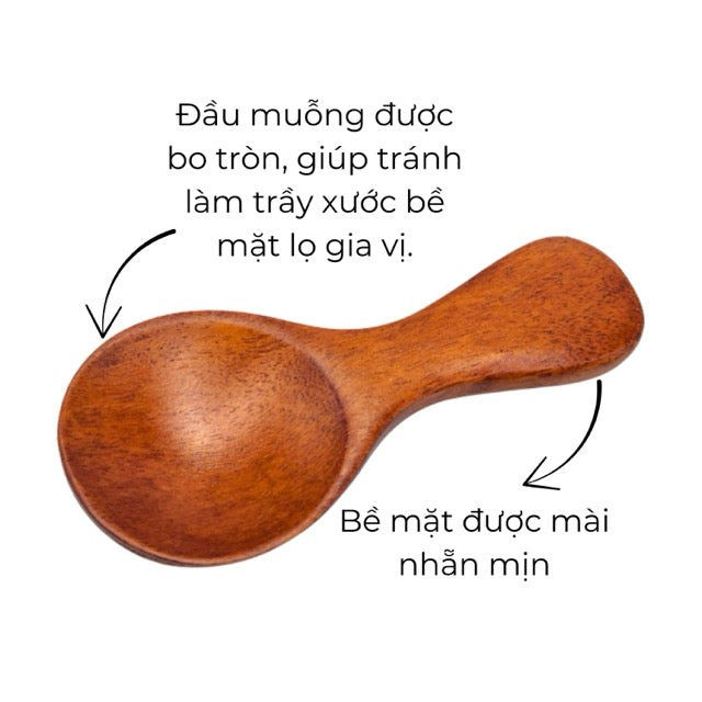 Muỗng Gia Vị Gỗ Xà Cừ Ohi@ma (Ohiama)