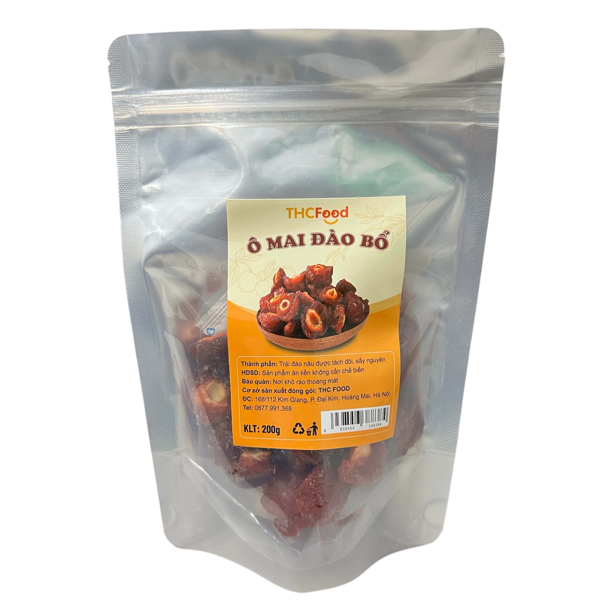 Ô mai đào nâu sấy dẻo 200g