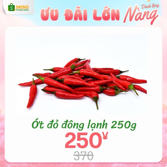 Ớt đỏ đông lạnh