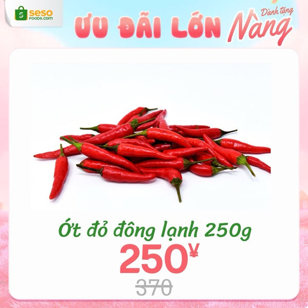 Ớt đỏ đông lạnh