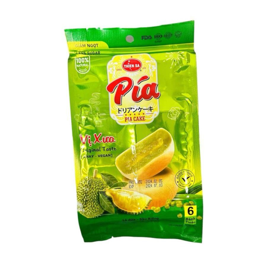 Bánh Pía Chay - Lá dứa - Sầu riêng Mini 120g