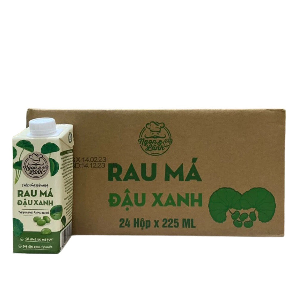 Nước Rau Má Đậu Xanh Ngon Lành Hộp 225ml