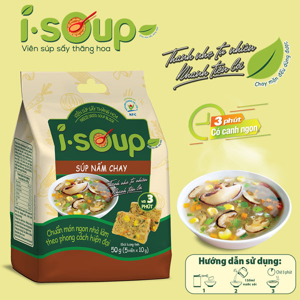 [Giá dùng thử] Súp nấm chay i-soup
