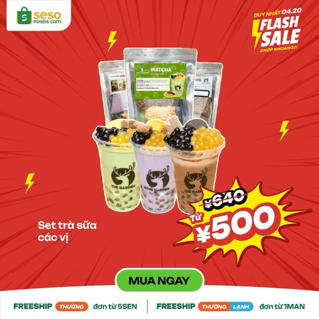 Set Teh Susu Matcha