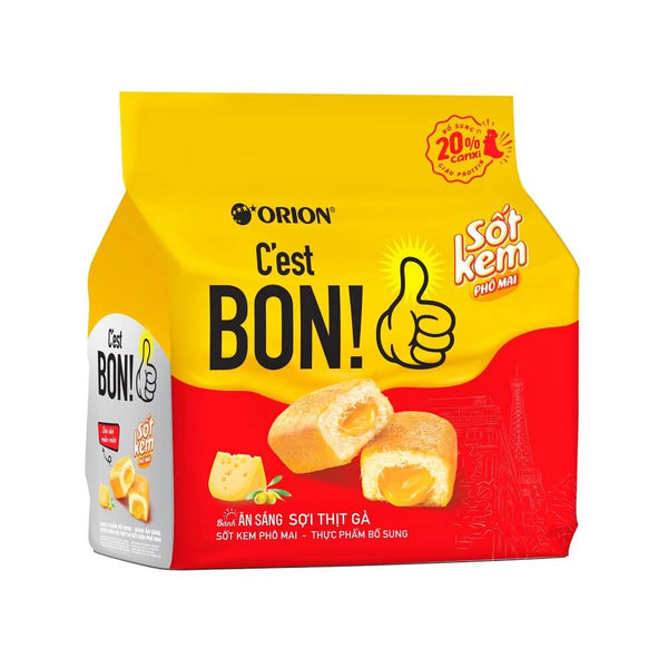 Bánh ăn sáng sợi thịt gà - Sốt kem phô mai ORION C'est Bon