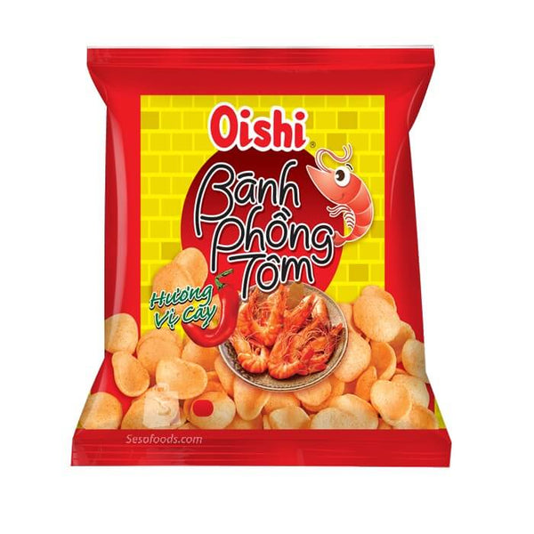 Snack bánh phồng tôm Hương vị cay Oishi