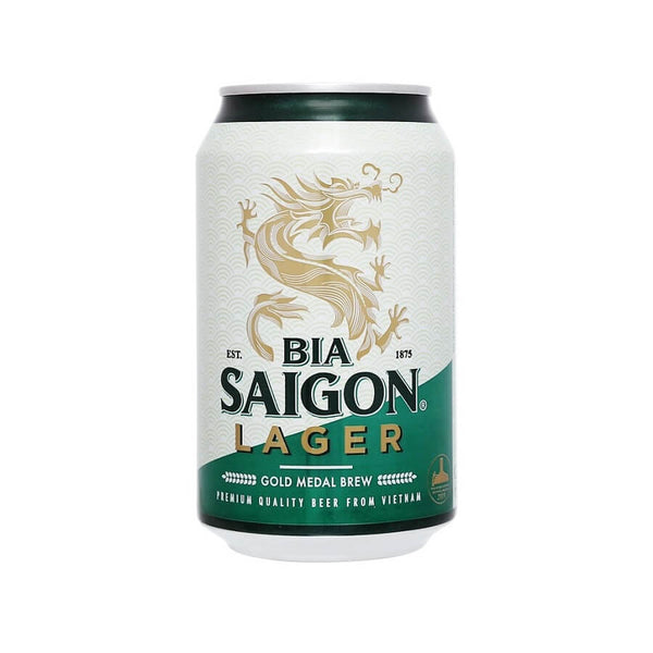 Bia Sài Gòn Lager (Xanh) lon 330ml