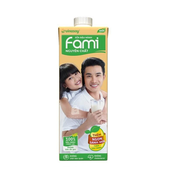 Sữa đậu nành nguyên chất FAMI chai 1L